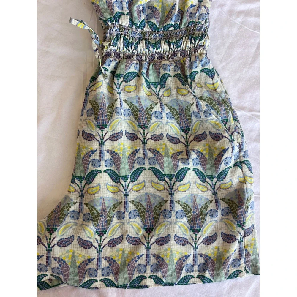 Women's Tory Burch, mosaic print silk romper S/P